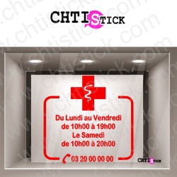 Sticker Caducée Infirmière Depoli - ref.dp-054