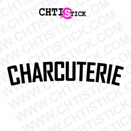 LETTRAGE VITRINE CHARCUTERIE