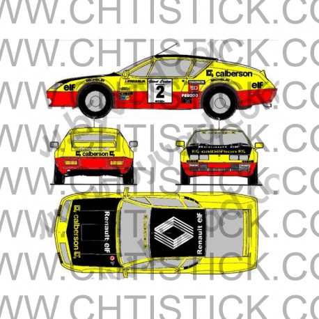 Kit déco Alpine A310 Ronde Cevenolle 1974