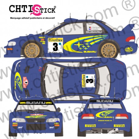 Kit déco Subaru impreza GT