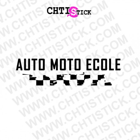 AUTOCOLLANT AUTO MOTO ECOLE T