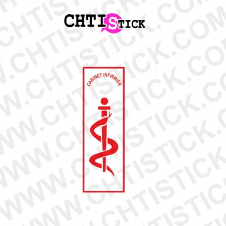 STICKER CADUCEE INFIRMIER