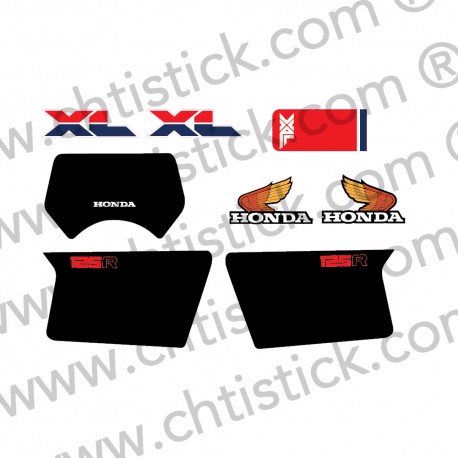 KIT AUTOCOLLANT HONDA XL 125R 1985