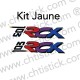 Stickers Peugeot 103 RCX Jaune