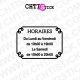 STICKERS HORAIRES 