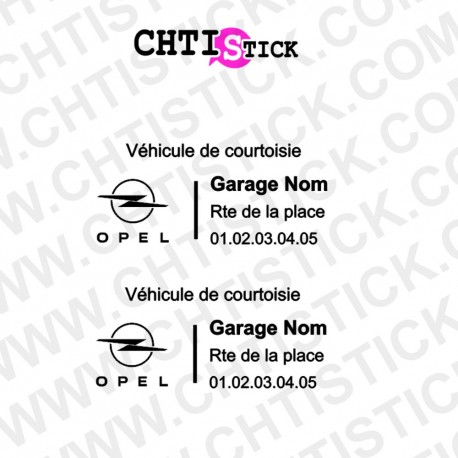 MARQUAGE VOITURE DE PRET OPEL