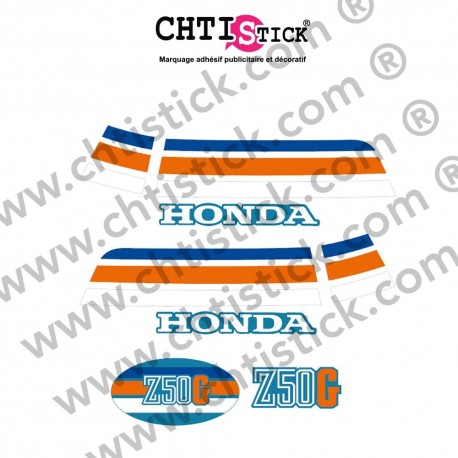 KIT AUTOCOLLANT HONDA Z50G Bleu