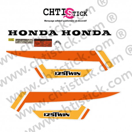 KIT HONDA 125 TWIN T2 Rouge