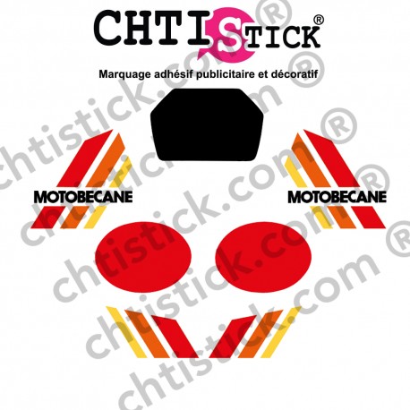 Kit Stickers Motobécane M50 EW Blanche