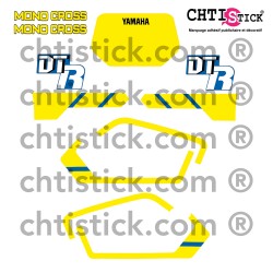 STICKERS YAMAHA 50 DTR 1989 Bleue