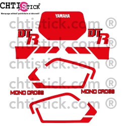 STICKERS YAMAHA 50 DTR 1989 Blanche